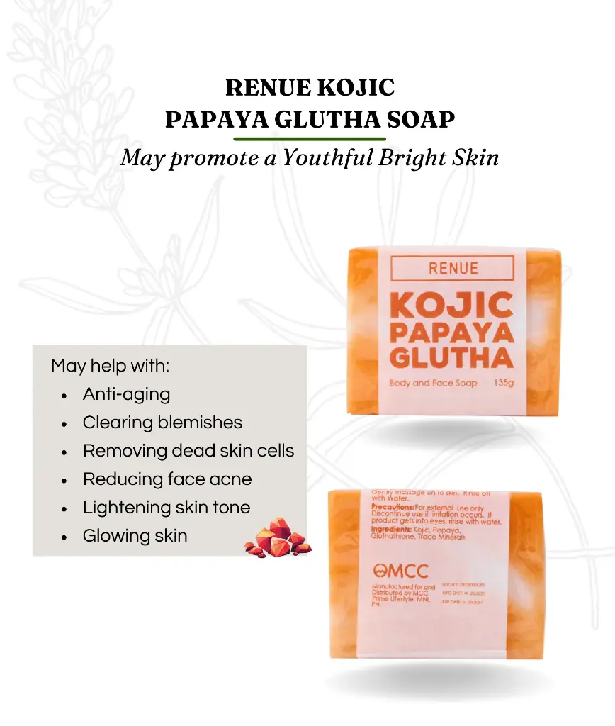 Renue Kojic Papaya Glutha Soap.webp